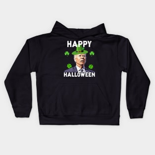 Happy Halloween Funny Joe Biden St Patrick's Day Vintage Kids Hoodie